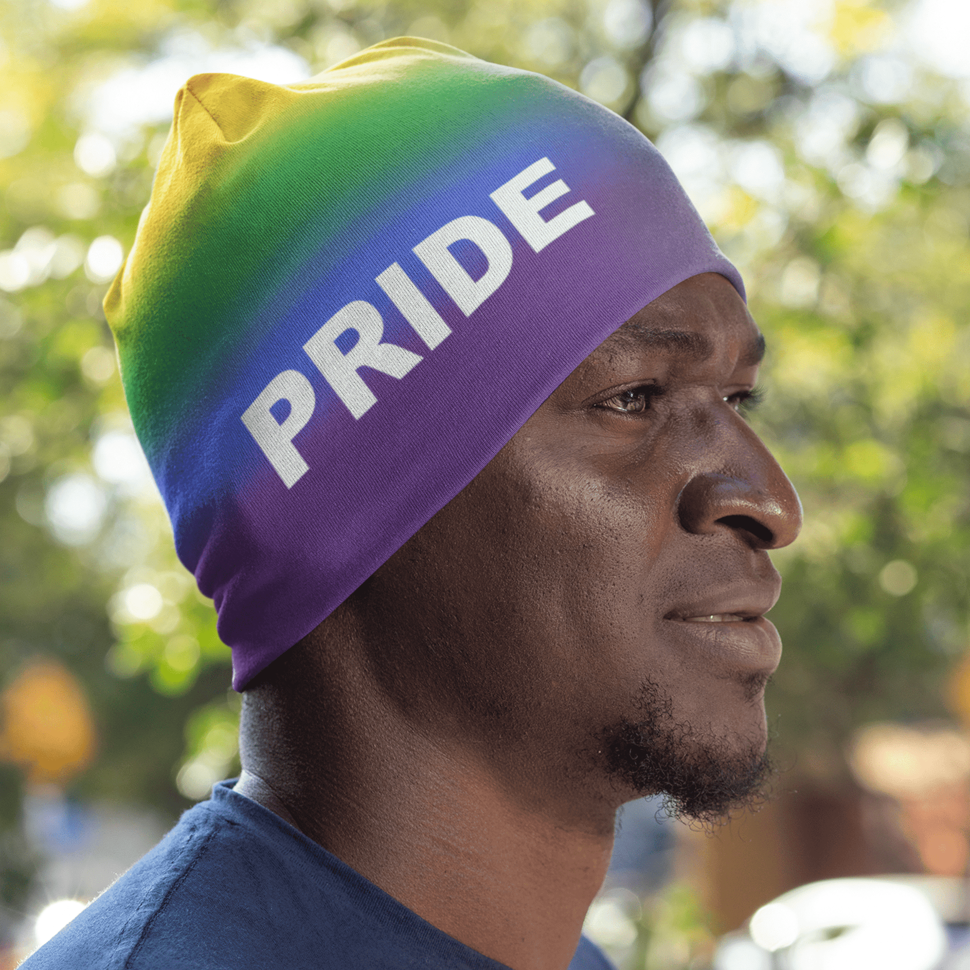 65 MCMLXV LGBT Pride Black Lives Matter Print Beanie Skullcap - 65mcmlxv