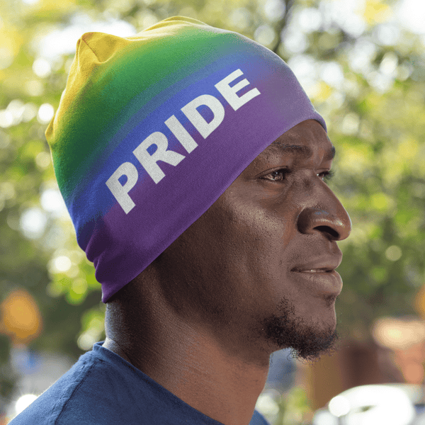 65 MCMLXV LGBT Pride Black Lives Matter Print Beanie Skullcap - 65mcmlxv