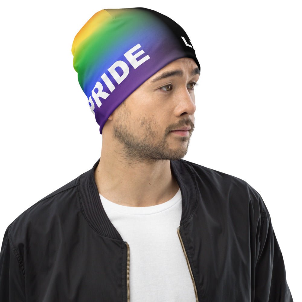 65 MCMLXV LGBT Pride Black Lives Matter Print Beanie Skullcap - 65mcmlxv