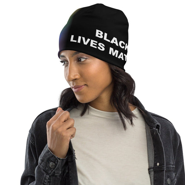 65 MCMLXV LGBT Pride Black Lives Matter Print Beanie Skullcap - 65mcmlxv