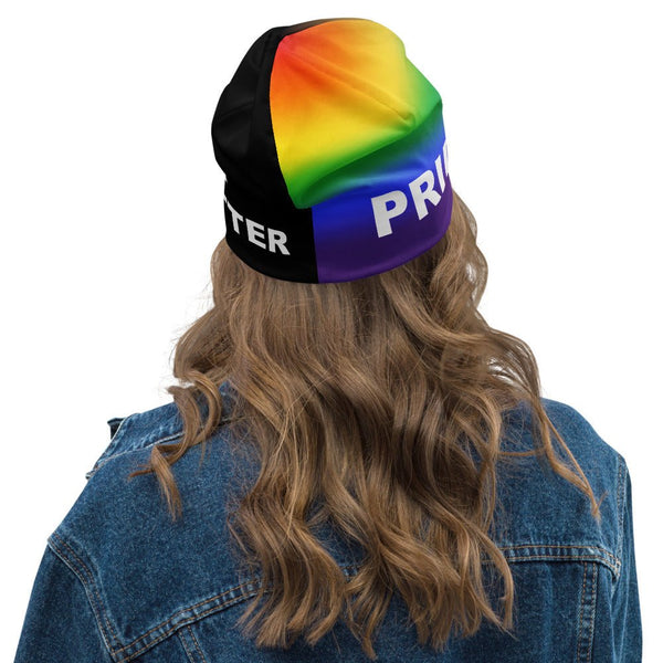 65 MCMLXV LGBT Pride Black Lives Matter Print Beanie Skullcap - 65mcmlxv