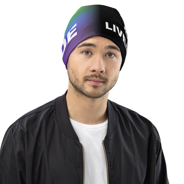 65 MCMLXV LGBT Pride Black Lives Matter Print Beanie Skullcap - 65mcmlxv