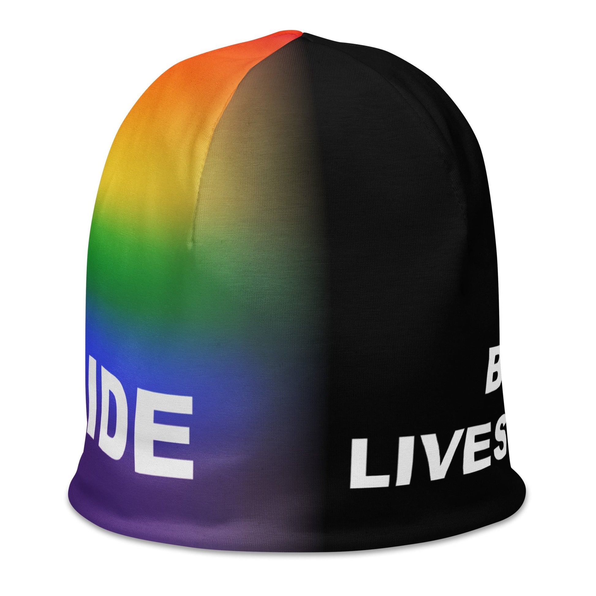 65 MCMLXV LGBT Pride Black Lives Matter Print Beanie Skullcap - 65mcmlxv