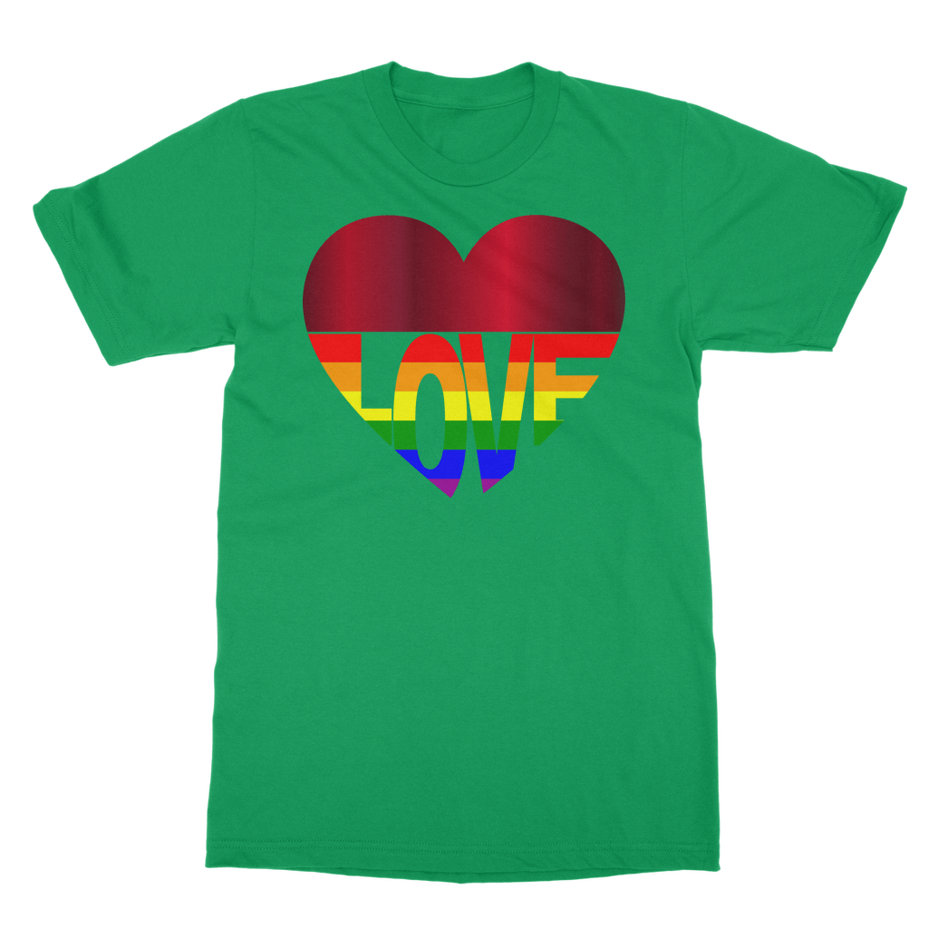 65 MCMLXV LGBT Rainbow Flag Love Heart 65 MCMLXV Rainbow Love Heart T-Shirt Dress - 65mcmlxv