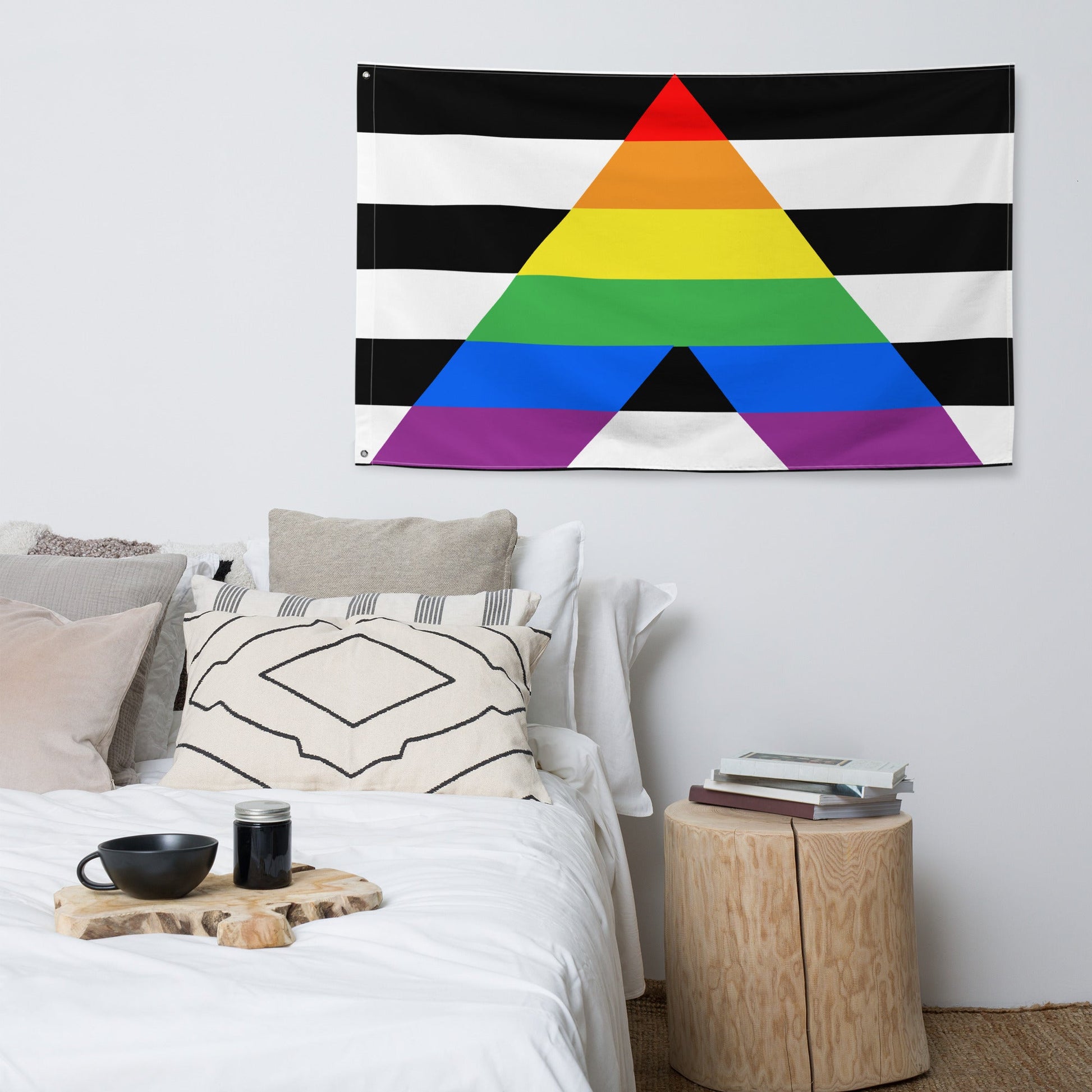 65 MCMLXV LGBT Straight Ally Flag 34.5 x 56 Wall Hanging - 65mcmlxv