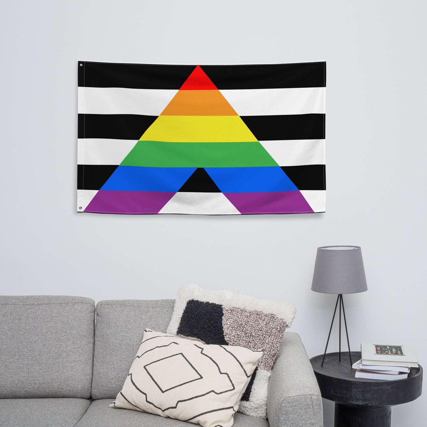 65 MCMLXV LGBT Straight Ally Flag 34.5 x 56 Wall Hanging - 65mcmlxv