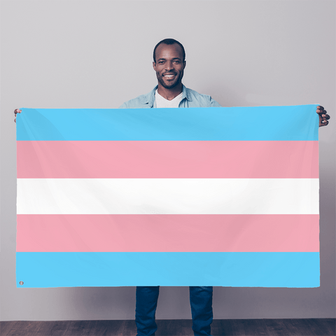 65 MCMLXV LGBT Transgender Pride Flag 5x3 feet - 65mcmlxv