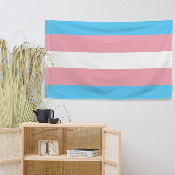 65 MCMLXV LGBT Transgender Pride Flag 5x3 feet - 65mcmlxv