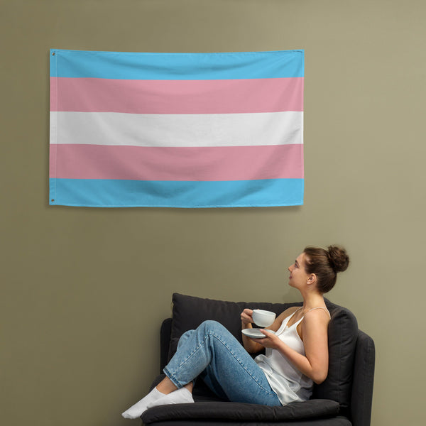 65 MCMLXV LGBT Transgender Pride Flag 5x3 feet - 65mcmlxv