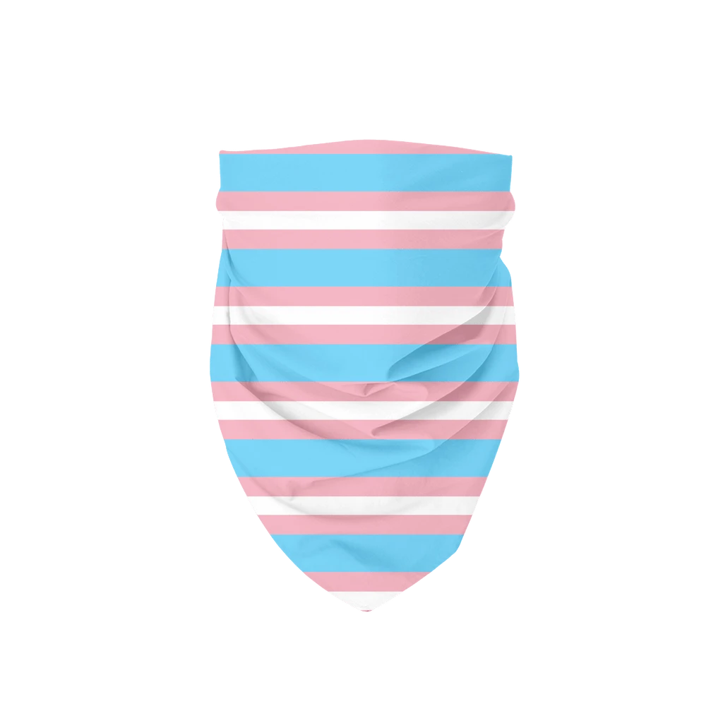65 MCMLXV LGBT Transgender Pride Flag Bandana 19.5x19.5 - 65mcmlxv