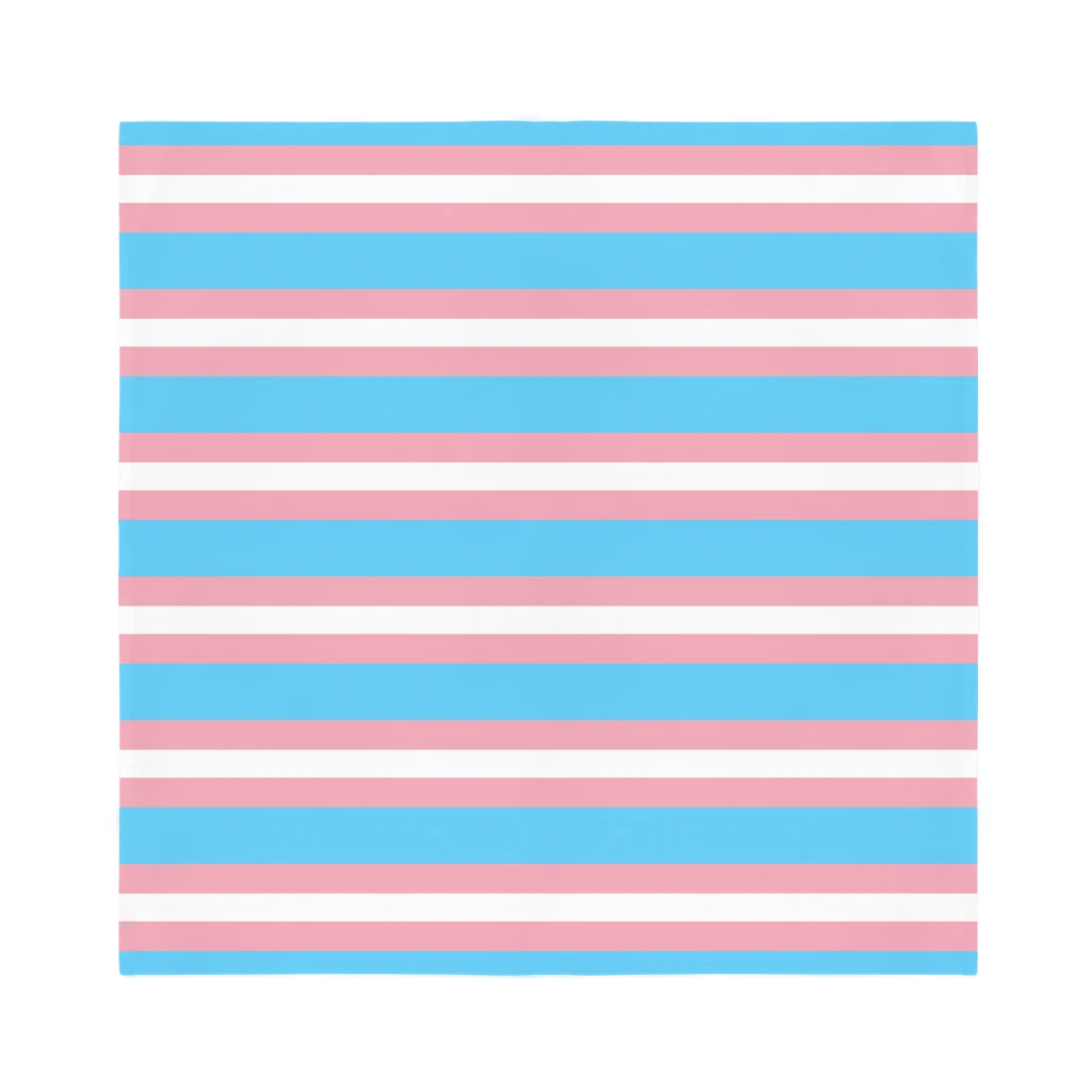 65 MCMLXV LGBT Transgender Pride Flag Bandana 19.5x19.5 - 65mcmlxv