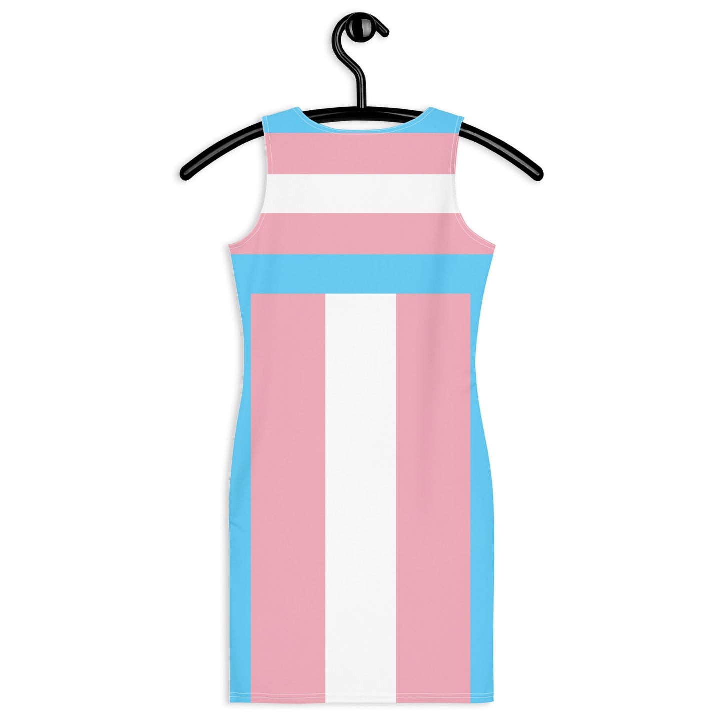 65 MCMLXV LGBT Transgender Pride Flag Print Bodycon Dress - 65mcmlxv