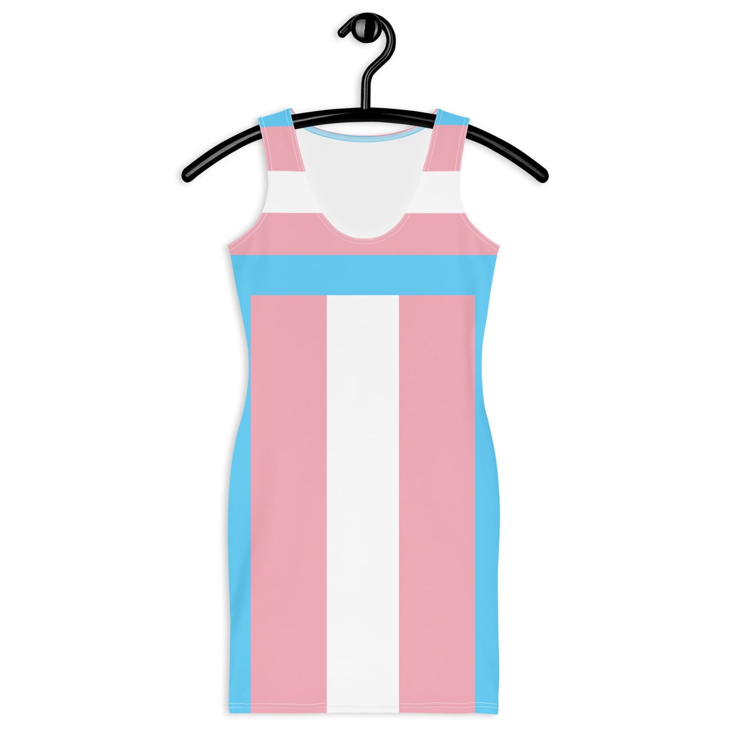65 MCMLXV LGBT Transgender Pride Flag Print Bodycon Dress - 65mcmlxv