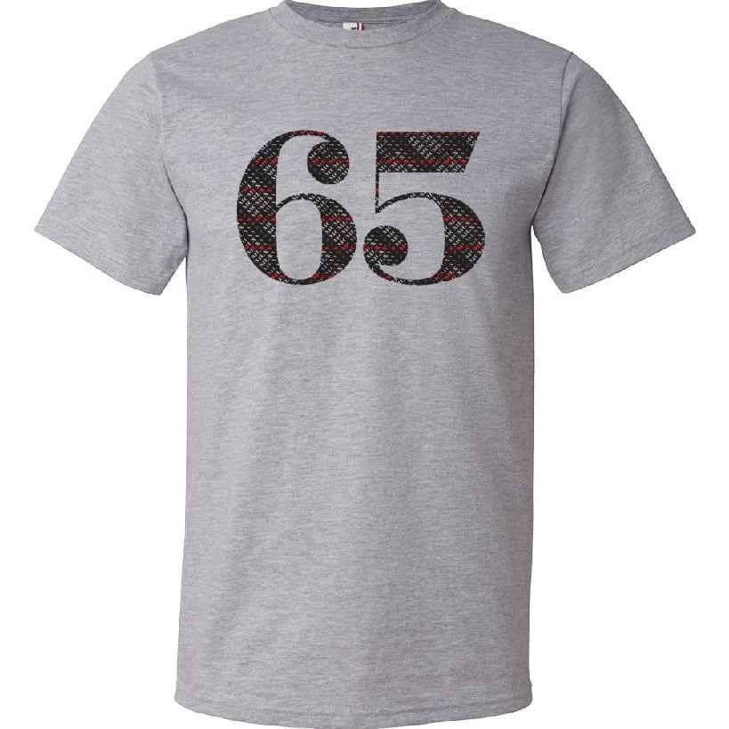 65 MCMLXV Men's 65 Logo Typography Graphic T-Shirt