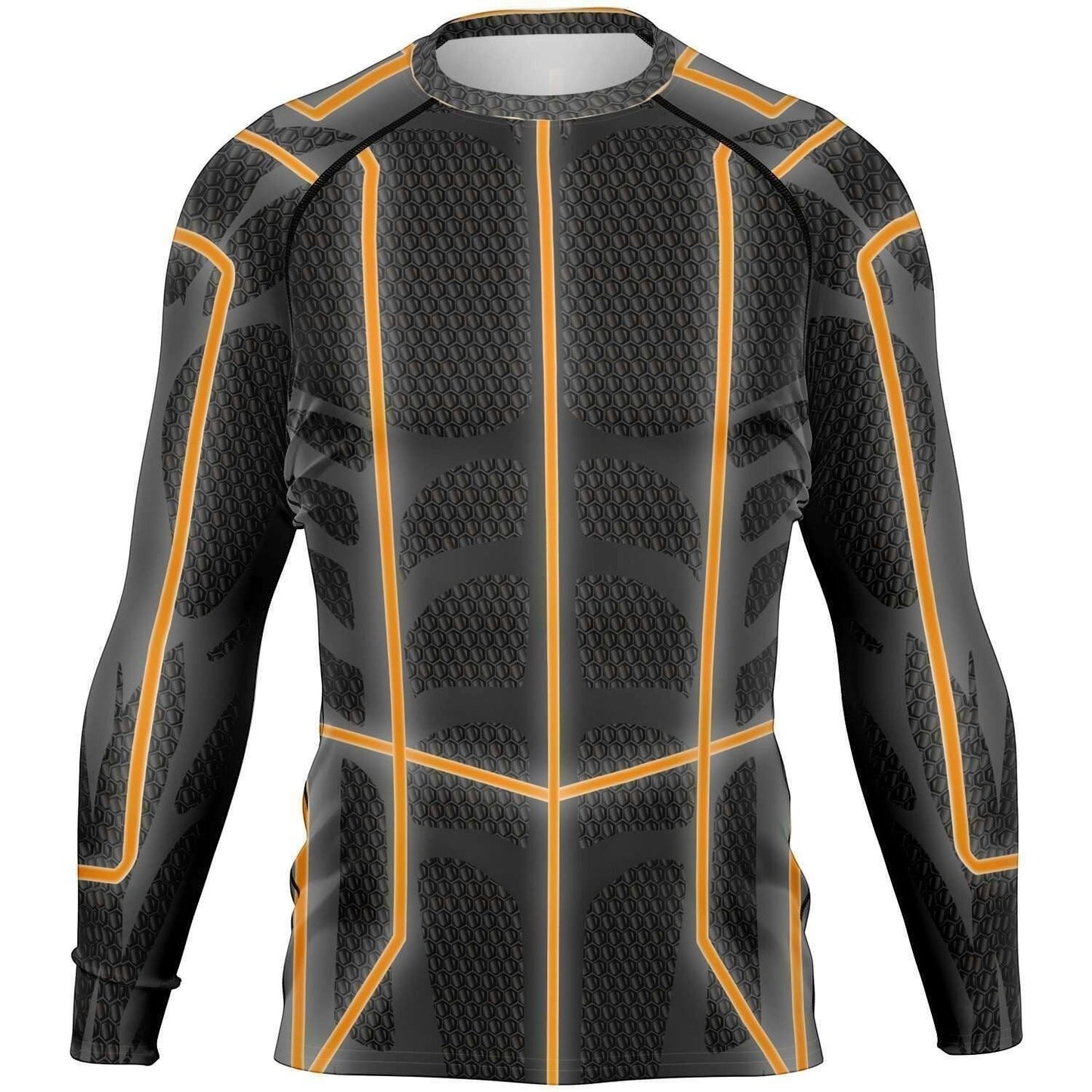 65 MCMLXV Men's ABBA Inspired Orange Avatar Rashguard Top - 65mcmlxv
