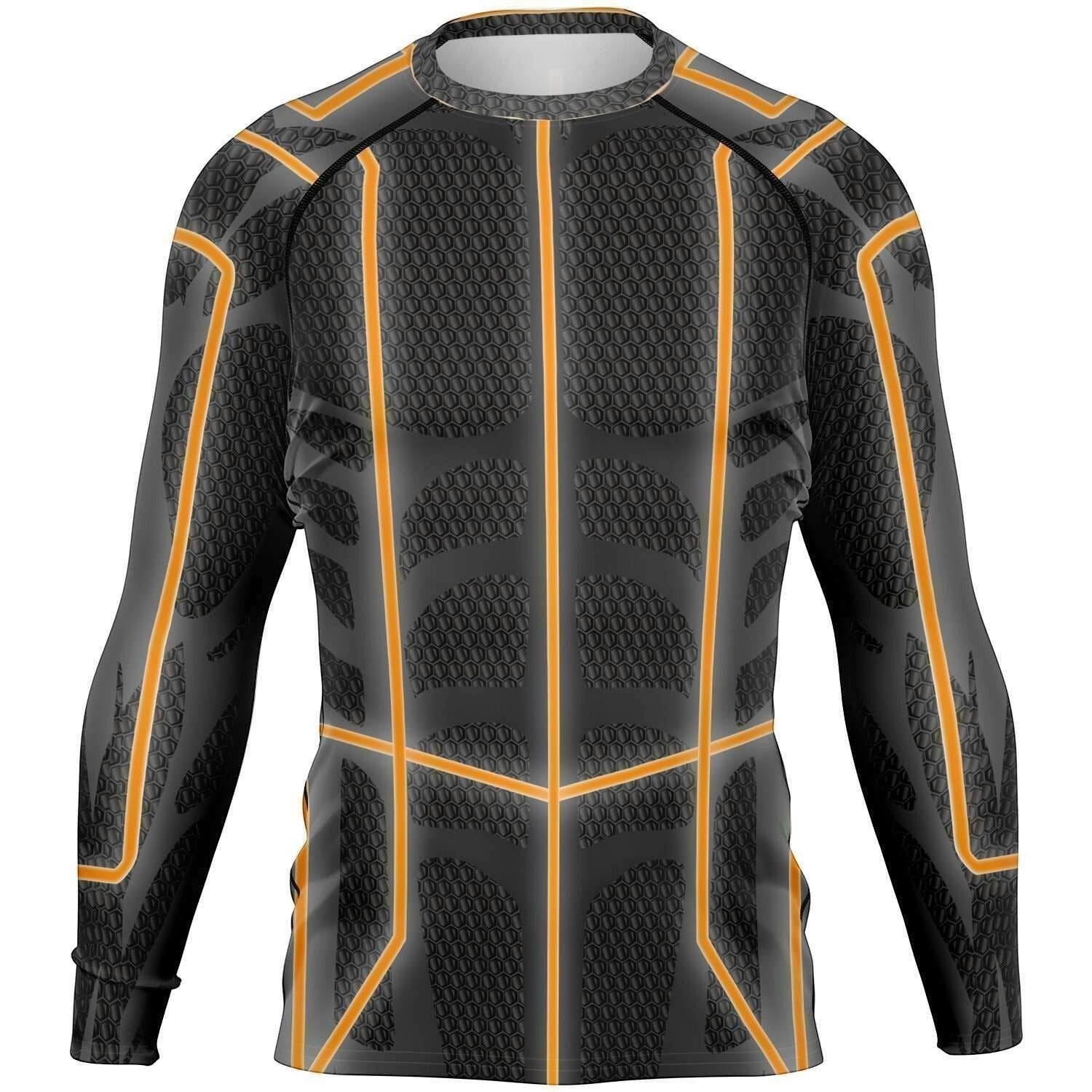 65 MCMLXV Men's ABBA Inspired Orange Avatar Rashguard Top - 65mcmlxv