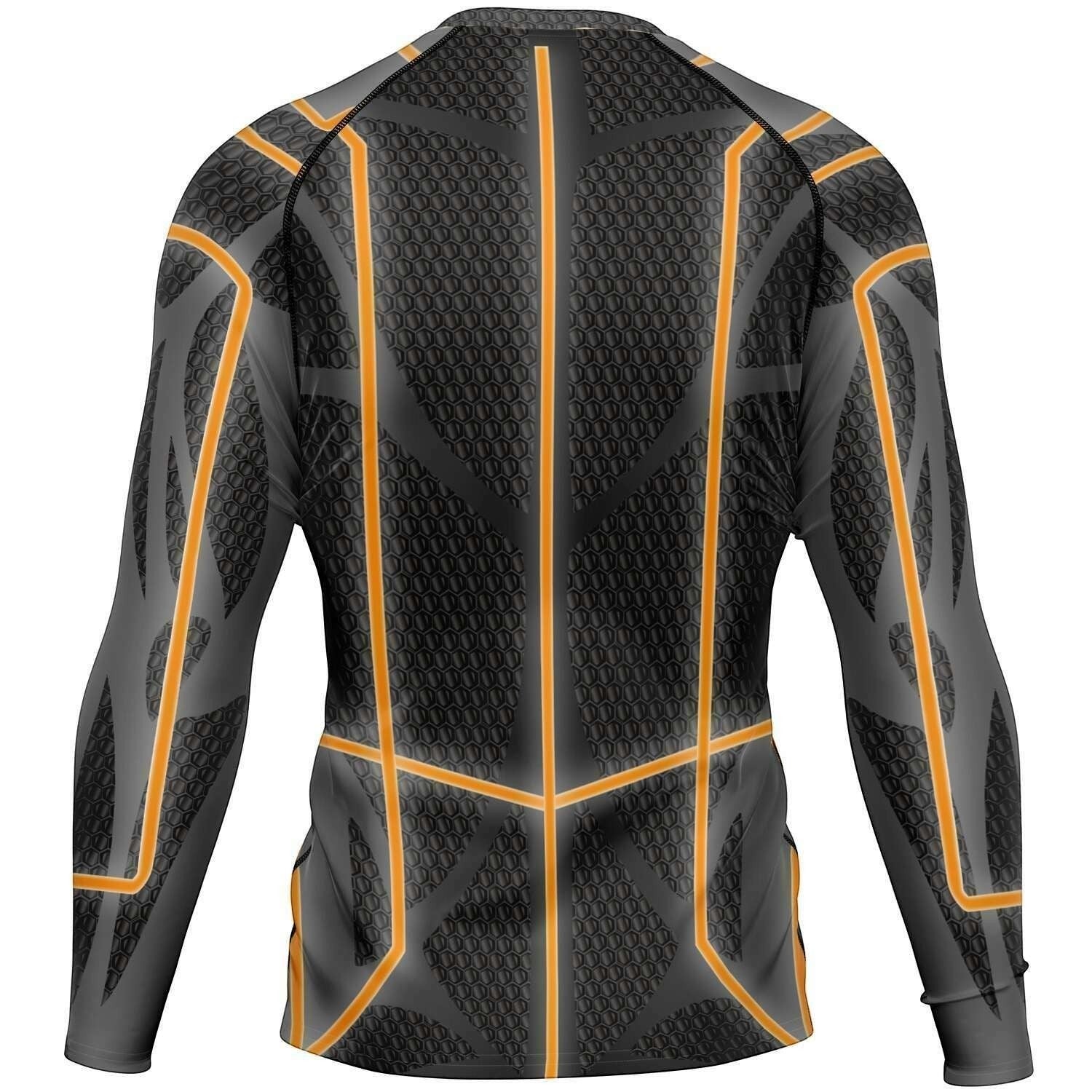 65 MCMLXV Men's ABBA Inspired Orange Avatar Rashguard Top - 65mcmlxv