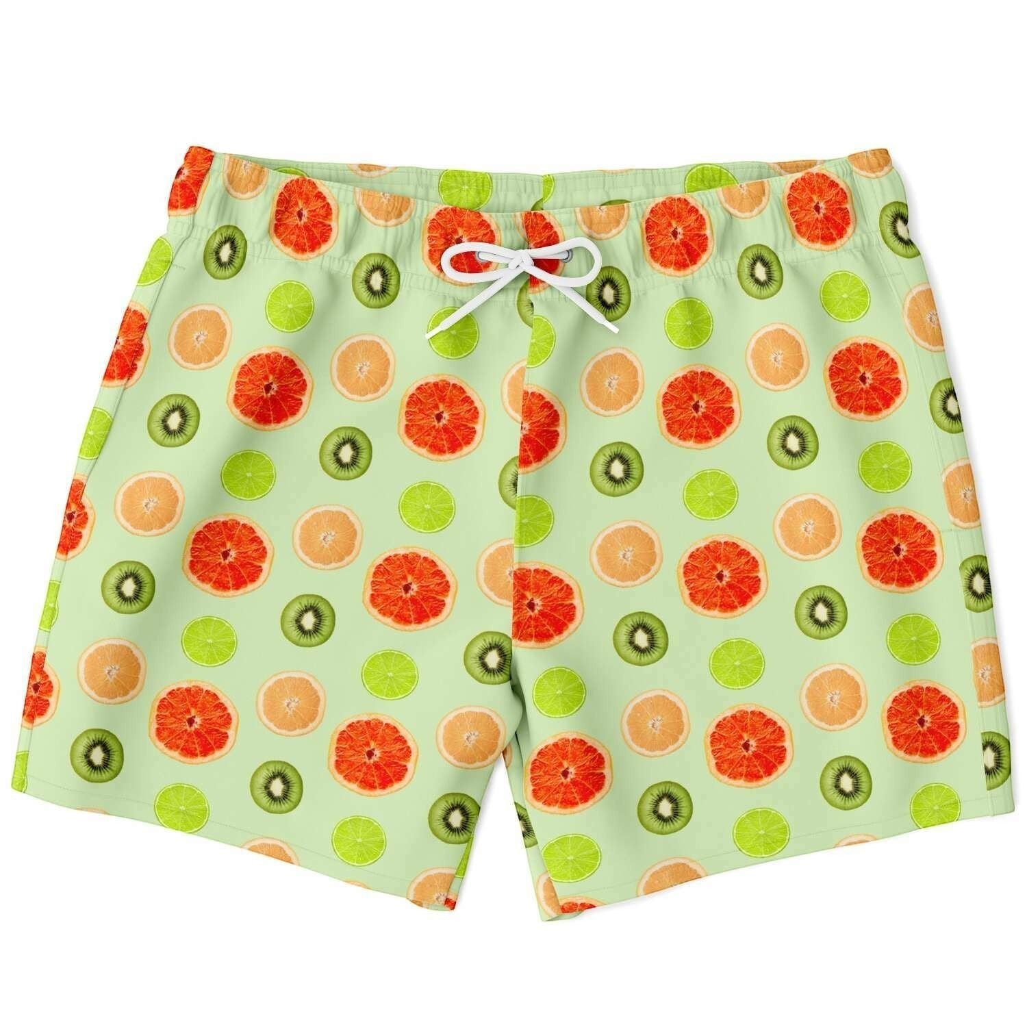 65 MCMLXV Men's Citrus Fruit Toss Print Swim Trunk - 65mcmlxv