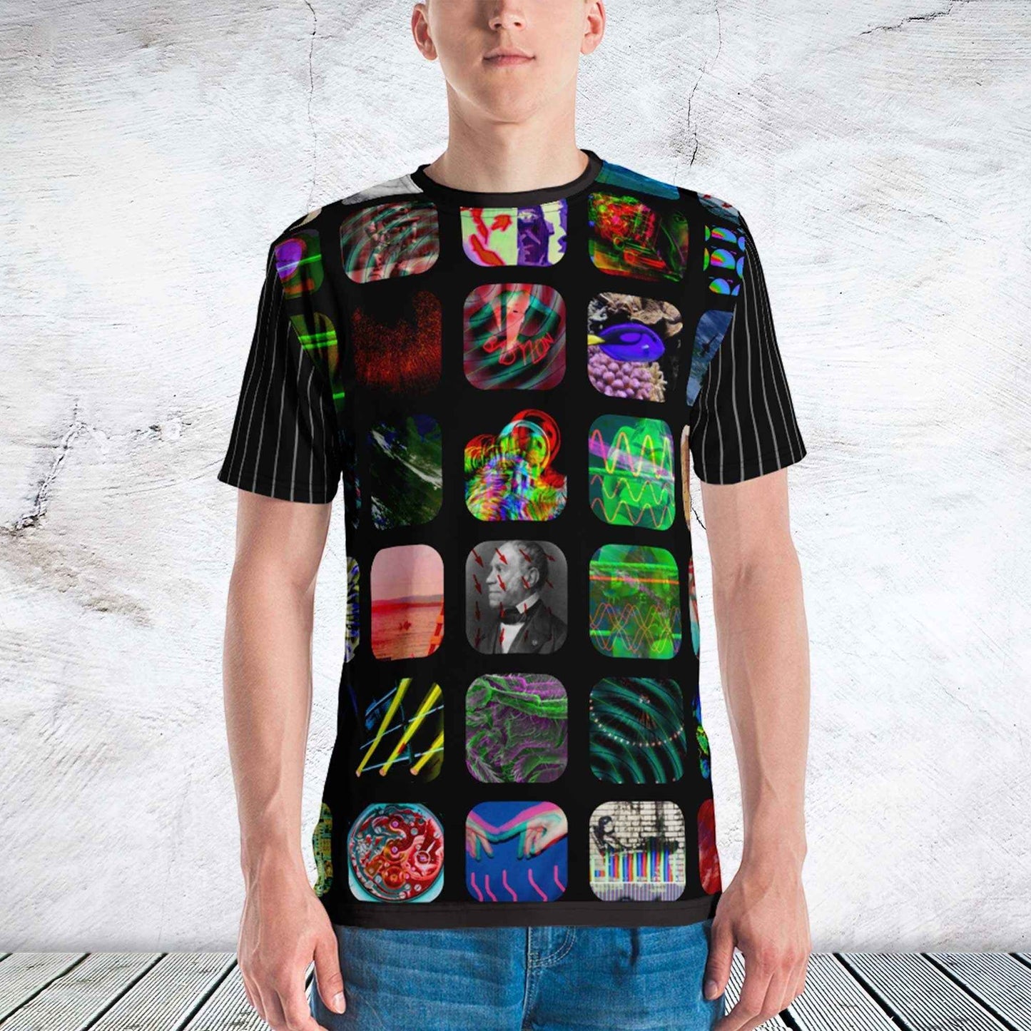 65 MCMLXV Men's Digital Overload Print T-Shirt
