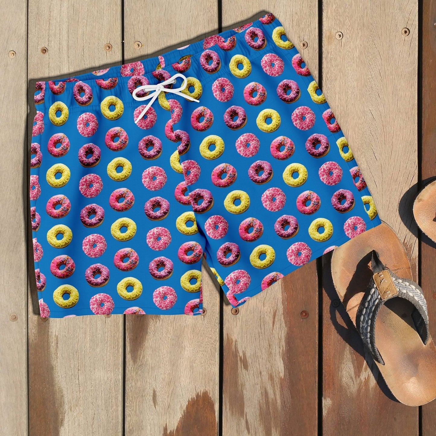 65 MCMLXV Men's Doughnut Toss Print Swim Trunk - 65mcmlxv