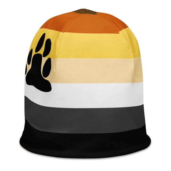 65 MCMLXV Mens LGBT Bear Pride Flag Print Knit Beanie Skullcap - 65mcmlxv