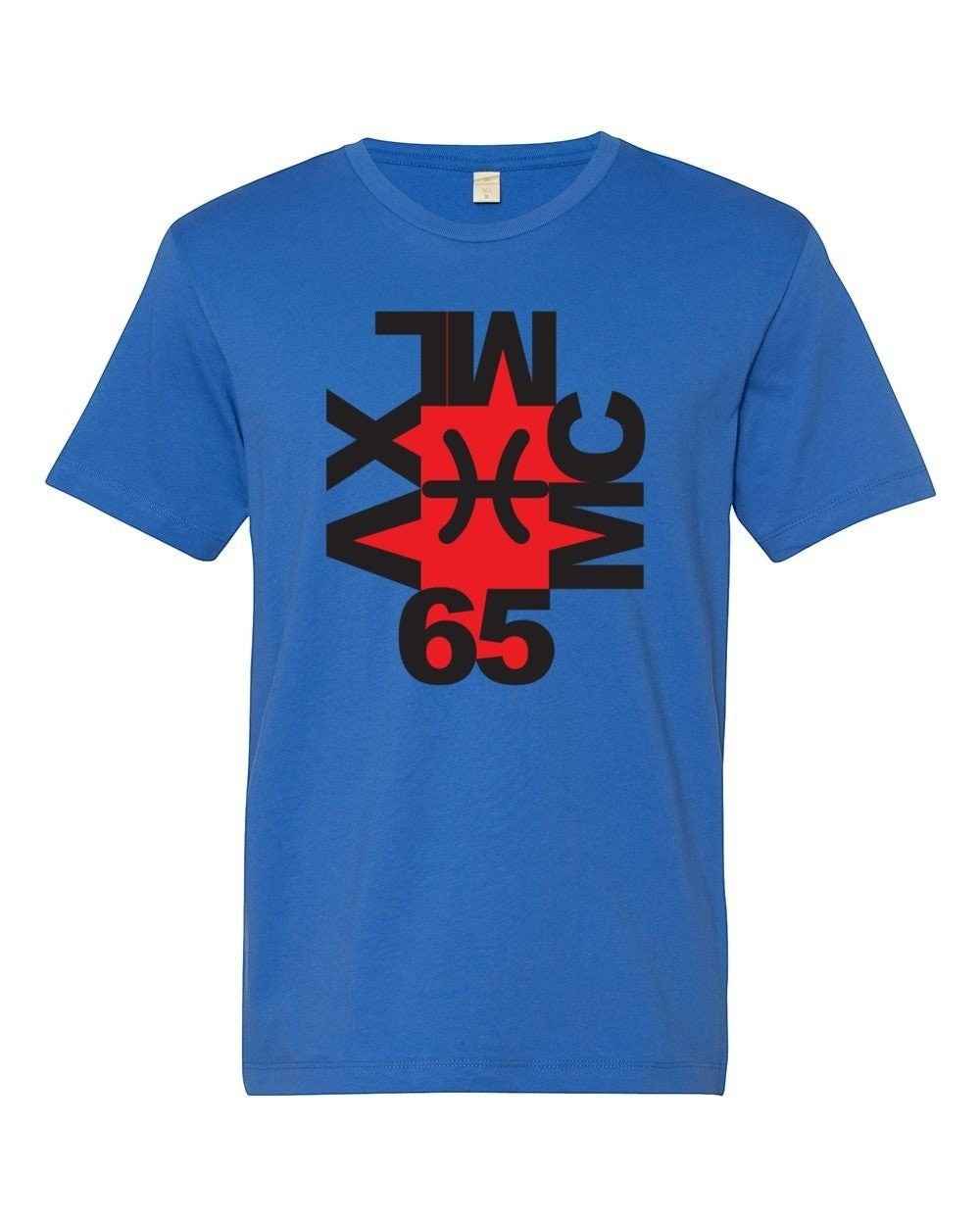 65 MCMLXV Men's Modern Art Graphic Logo T-Shirt