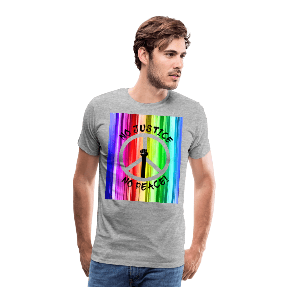 65 MCMLXV Men's No Justice No Peace Premium Graphic T-Shirt - 65mcmlxv