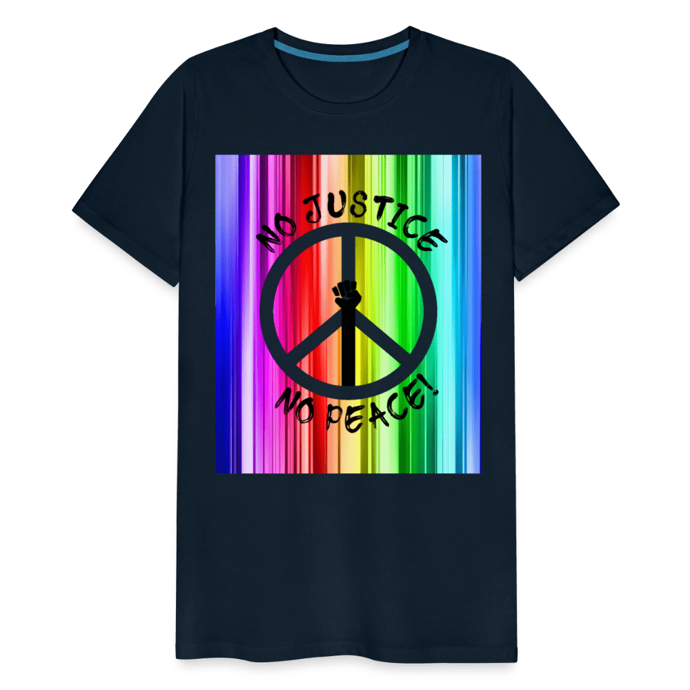 65 MCMLXV Men's No Justice No Peace Premium Graphic T-Shirt - 65mcmlxv