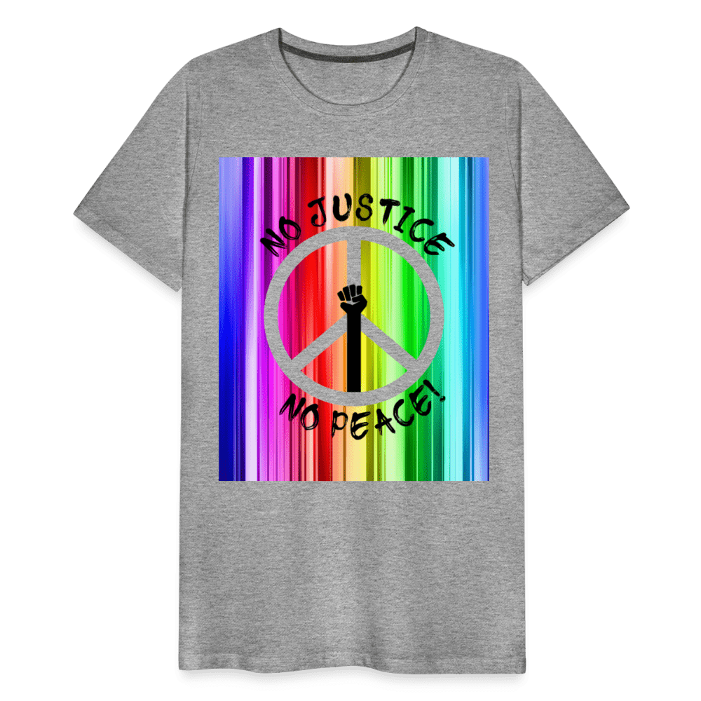 65 MCMLXV Men's No Justice No Peace Premium Graphic T-Shirt - 65mcmlxv
