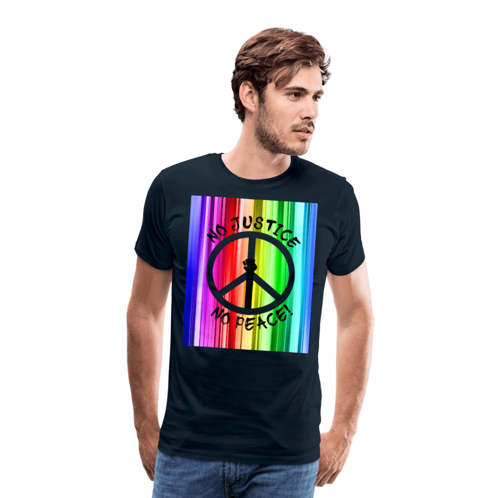 65 MCMLXV Men's No Justice No Peace Premium Graphic T-Shirt - 65mcmlxv