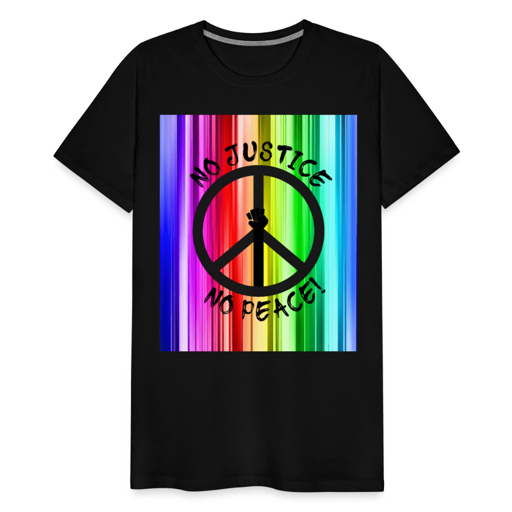 65 MCMLXV Men's No Justice No Peace Premium Graphic T-Shirt - 65mcmlxv