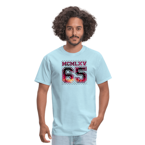 65 MCMLXV Men's Surf Sunset Varsity Logo Graphic T-Shirt - 65mcmlxv