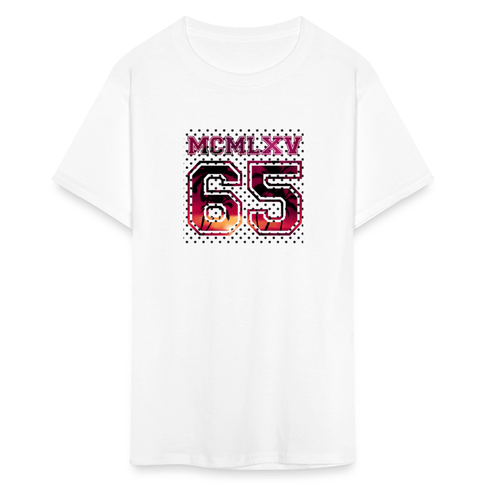 65 MCMLXV Men's Surf Sunset Varsity Logo Graphic T-Shirt - 65mcmlxv