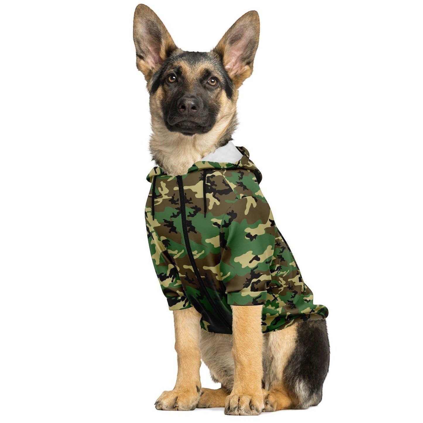 65 MCMLXV Military Camouflage Dog Zip Hoodie - 65mcmlxv
