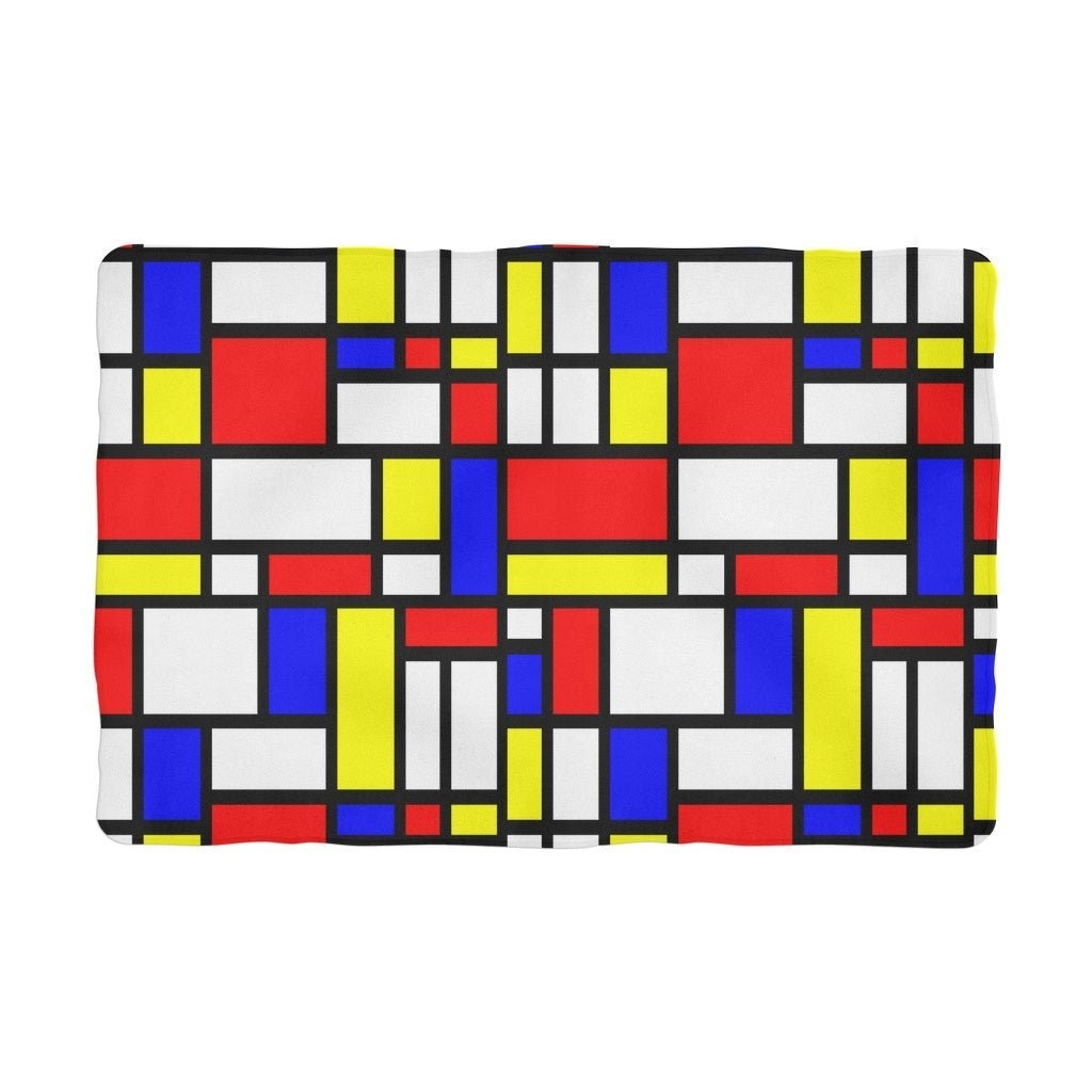 65 MCMLXV Mondrian Color Block Print Pet Blanket - 65mcmlxv