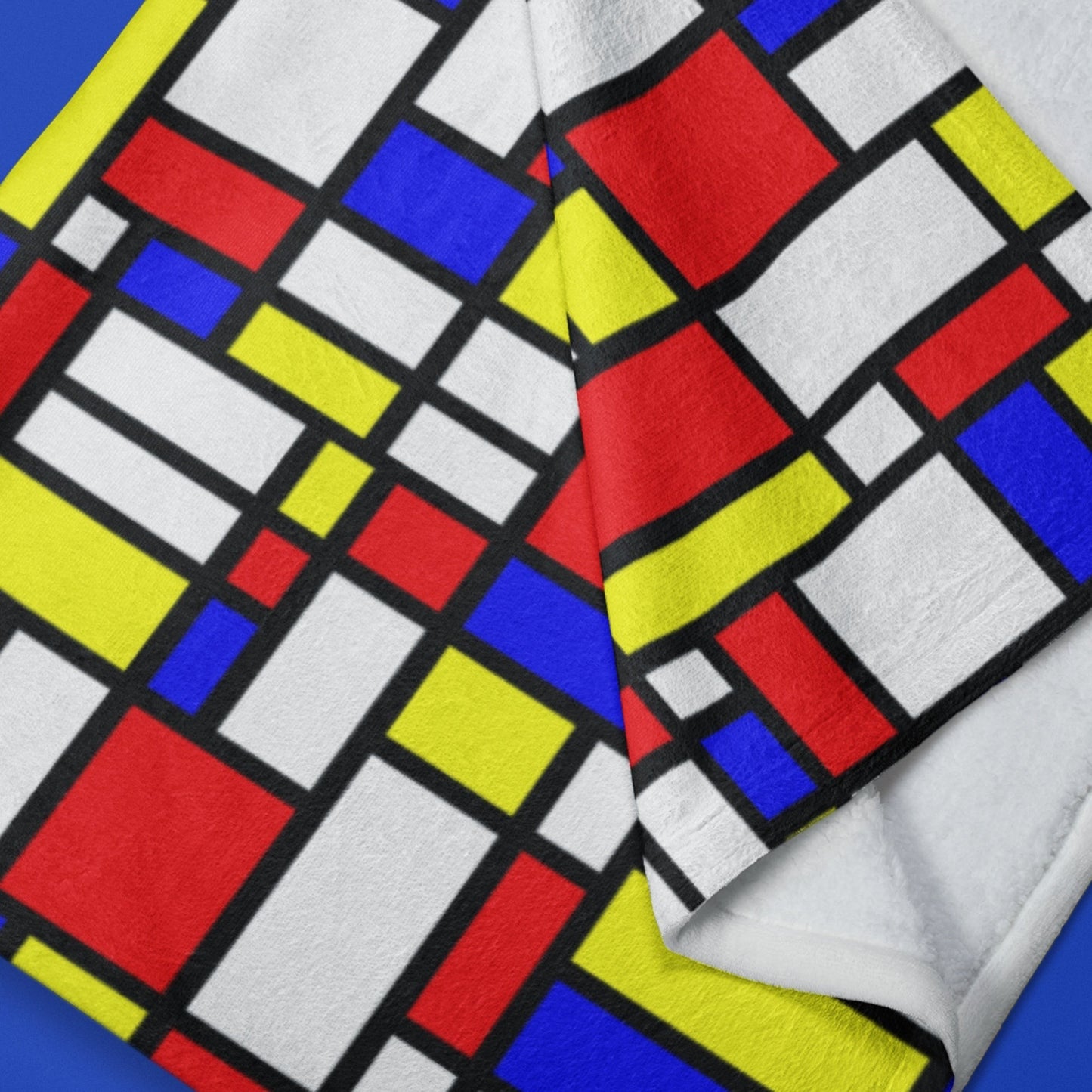 65 MCMLXV Mondrian Color Block Print Pet Blanket - 65mcmlxv