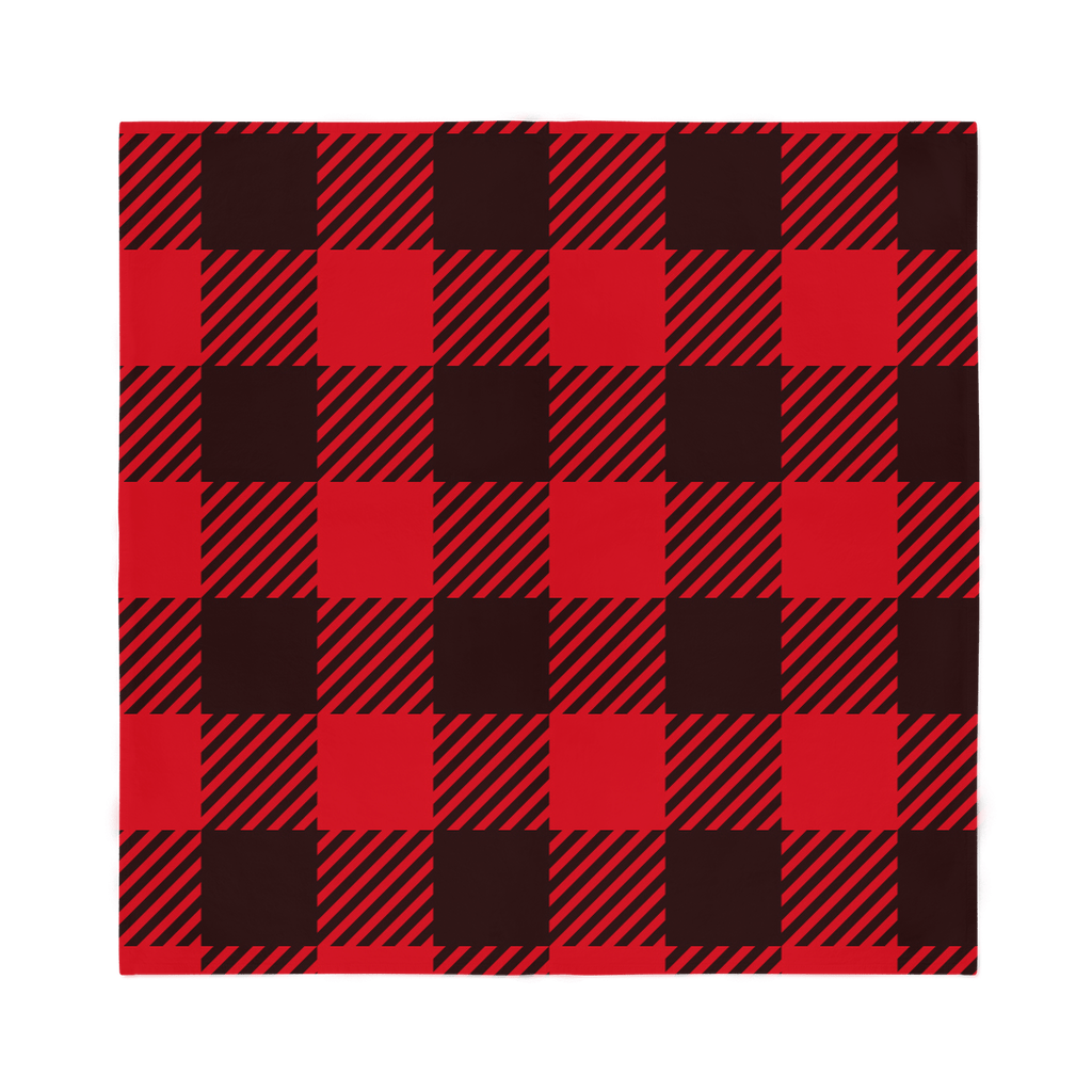 65 MCMLXV Red Buffalo Plaid Print Bandana Handkercheif Scarf - 65mcmlxv