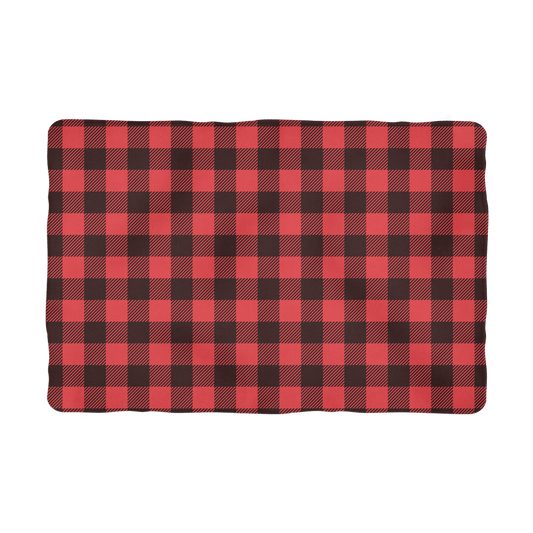 65 MCMLXV Red Buffalo Plaid Print Polar Fleece Pet Blanket - 65mcmlxv