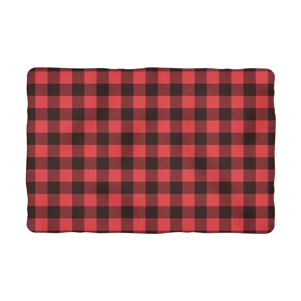 65 MCMLXV Red Buffalo Plaid Print Polar Fleece Pet Blanket - 65mcmlxv