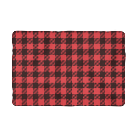 65 MCMLXV Red Buffalo Plaid Print Polar Fleece Pet Blanket - 65mcmlxv