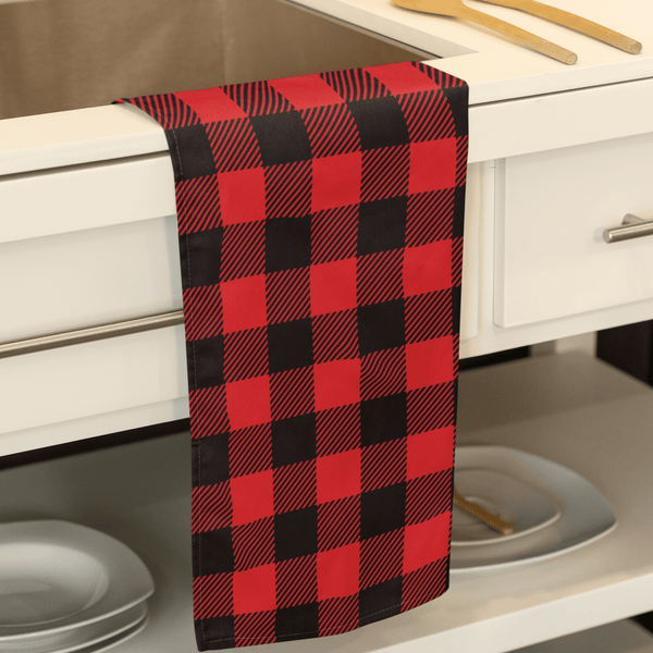 65 MCMLXV Red Buffalo Plaid Print Towel Available In 4 Sizes - 65mcmlxv