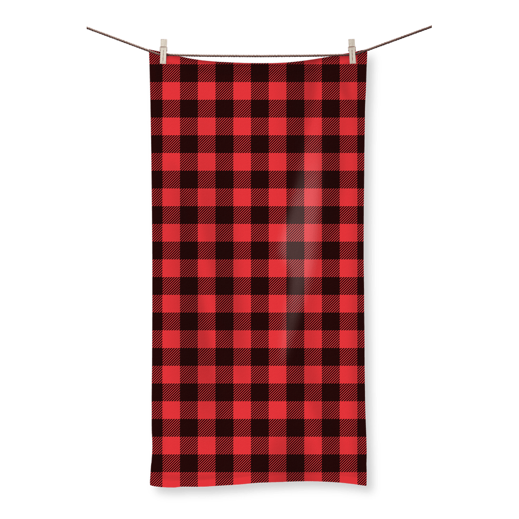 65 MCMLXV Red Buffalo Plaid Print Towel Available In 4 Sizes - 65mcmlxv
