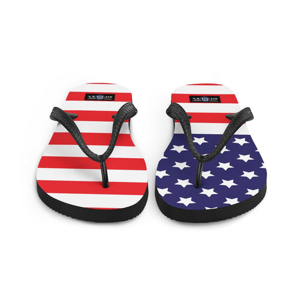 65 MCMLXV Unisex Americana USA Flag Print Flip - Flops - 65mcmlxv