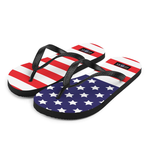65 MCMLXV Unisex Americana USA Flag Print Flip - Flops - 65mcmlxv