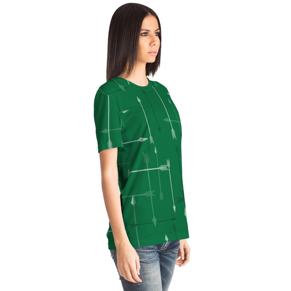 65 MCMLXV Unisex Cosplay Green Arrows Abstract Plaid Pattern T-shirt - 65mcmlxv