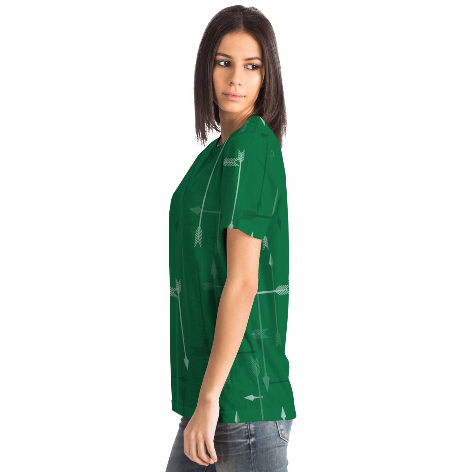 65 MCMLXV Unisex Cosplay Green Arrows Abstract Plaid Pattern T-shirt - 65mcmlxv