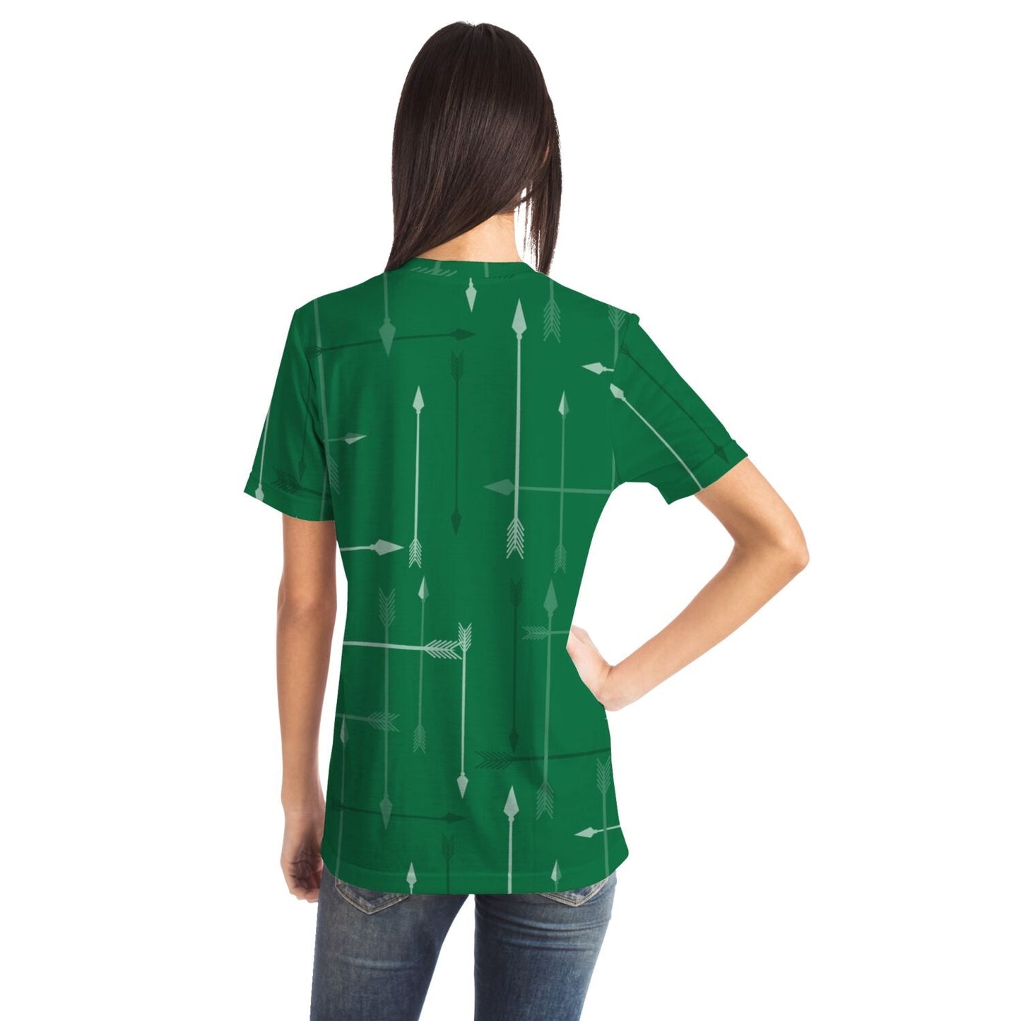 65 MCMLXV Unisex Cosplay Green Arrows Abstract Plaid Pattern T-shirt - 65mcmlxv