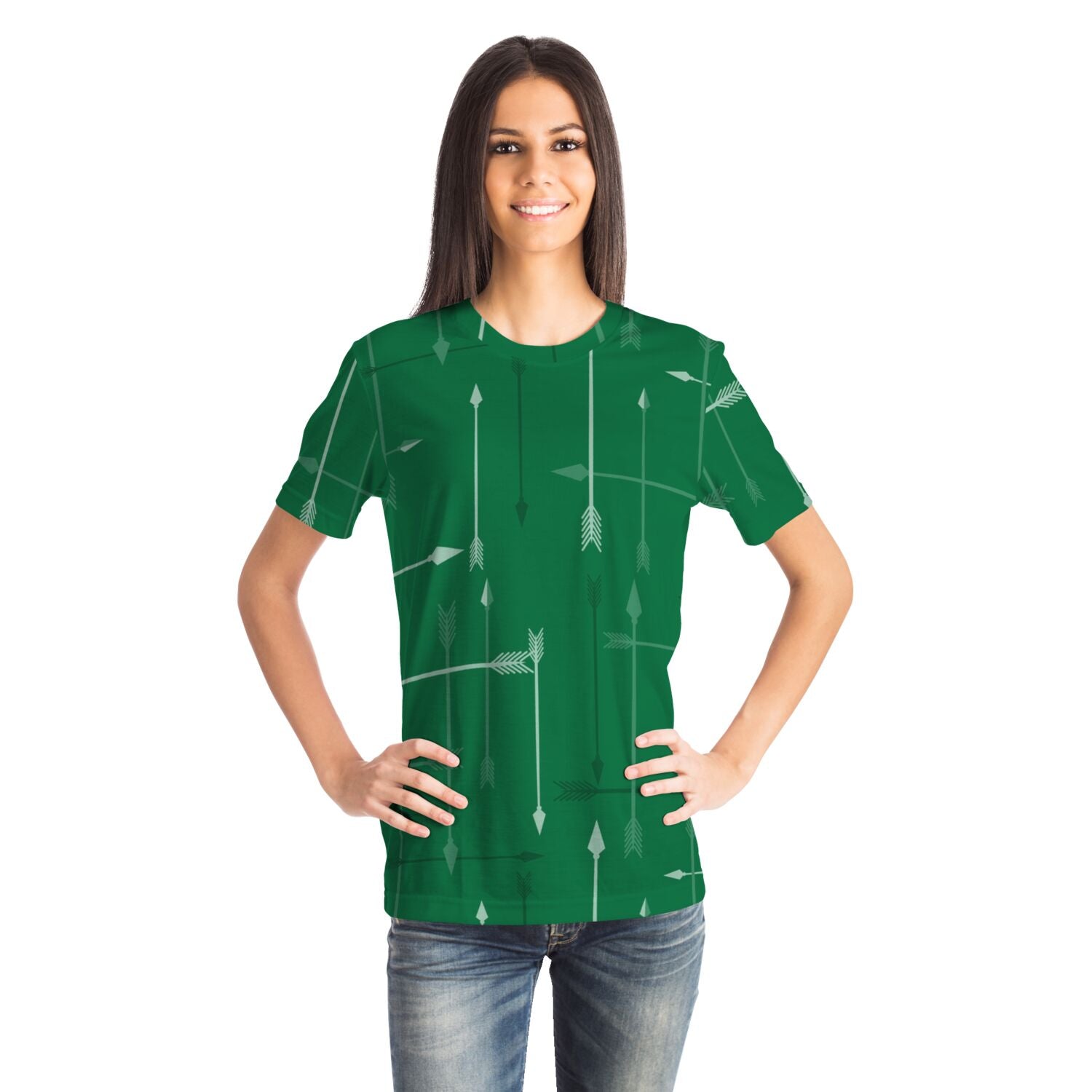 65 MCMLXV Unisex Cosplay Green Arrows Abstract Plaid Pattern T-shirt - 65mcmlxv