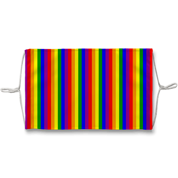 65 MCMLXV Unisex LGBT Gay Pride Rainbow Flag Stripe Print 7 Layer Face Mask - 65mcmlxv
