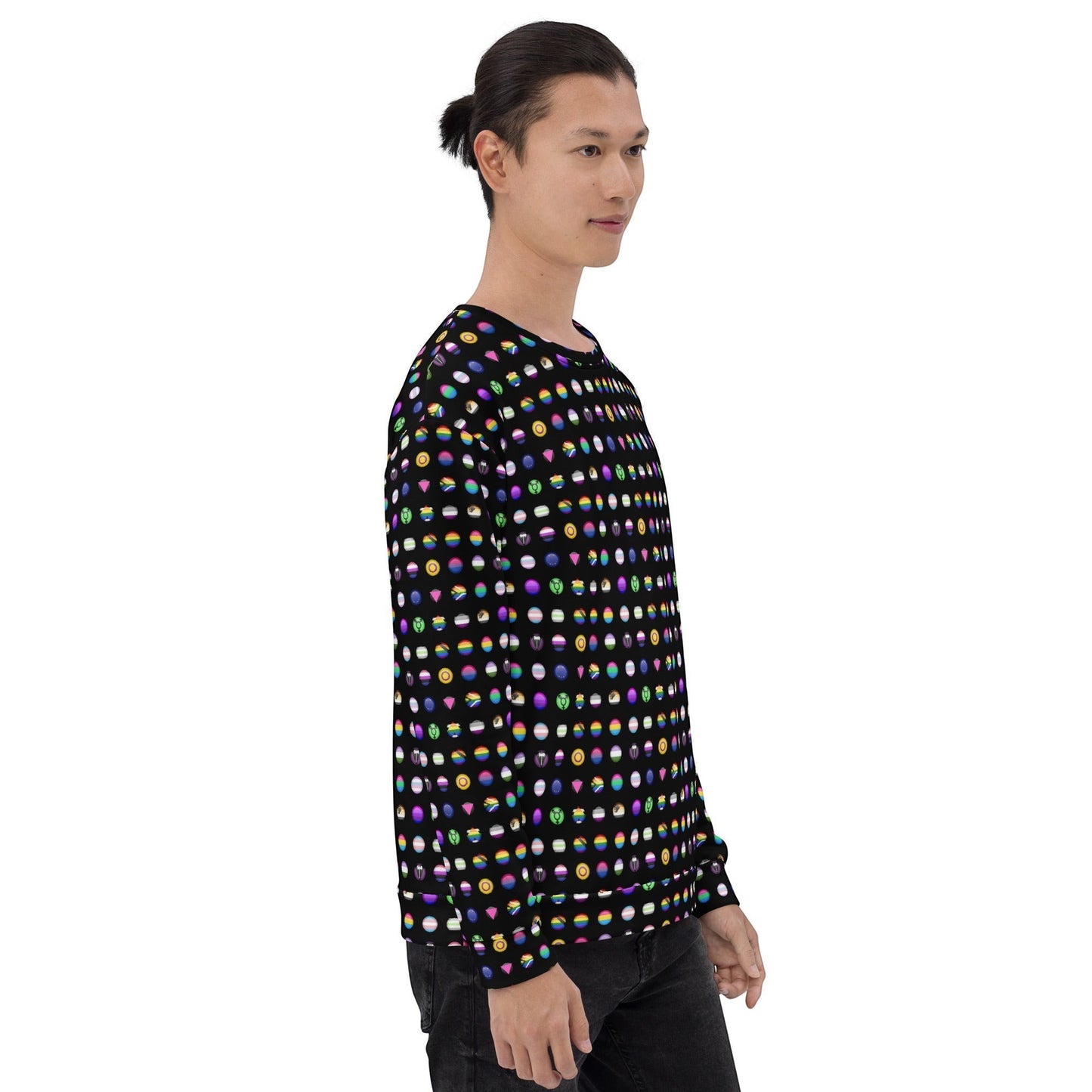 65 MCMLXV Unisex LGBT Pride Icons Symbols Print Fleece Sweatshirt Jumper - 65mcmlxv